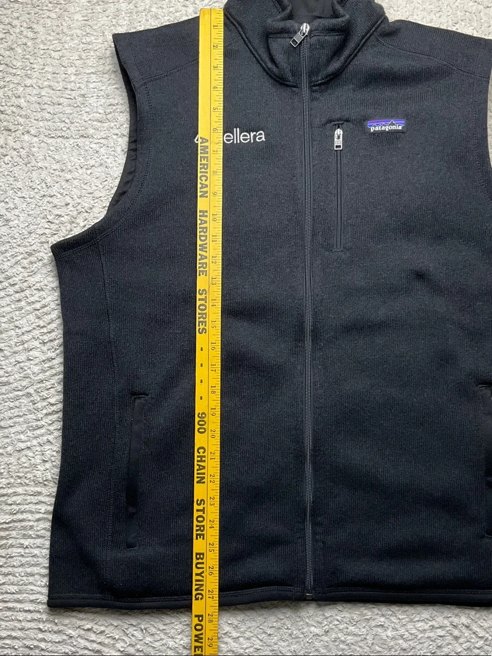 Patagonia® Men's Better Sweater® Vest Black Color *Company Embroidered Size L